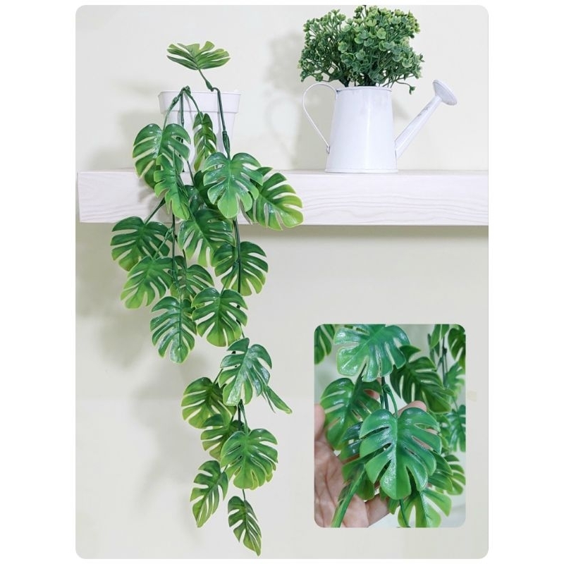 Daun Monstera Rambat Artificial / Monstera mini / Daun monstera plastik / monstera imitasi