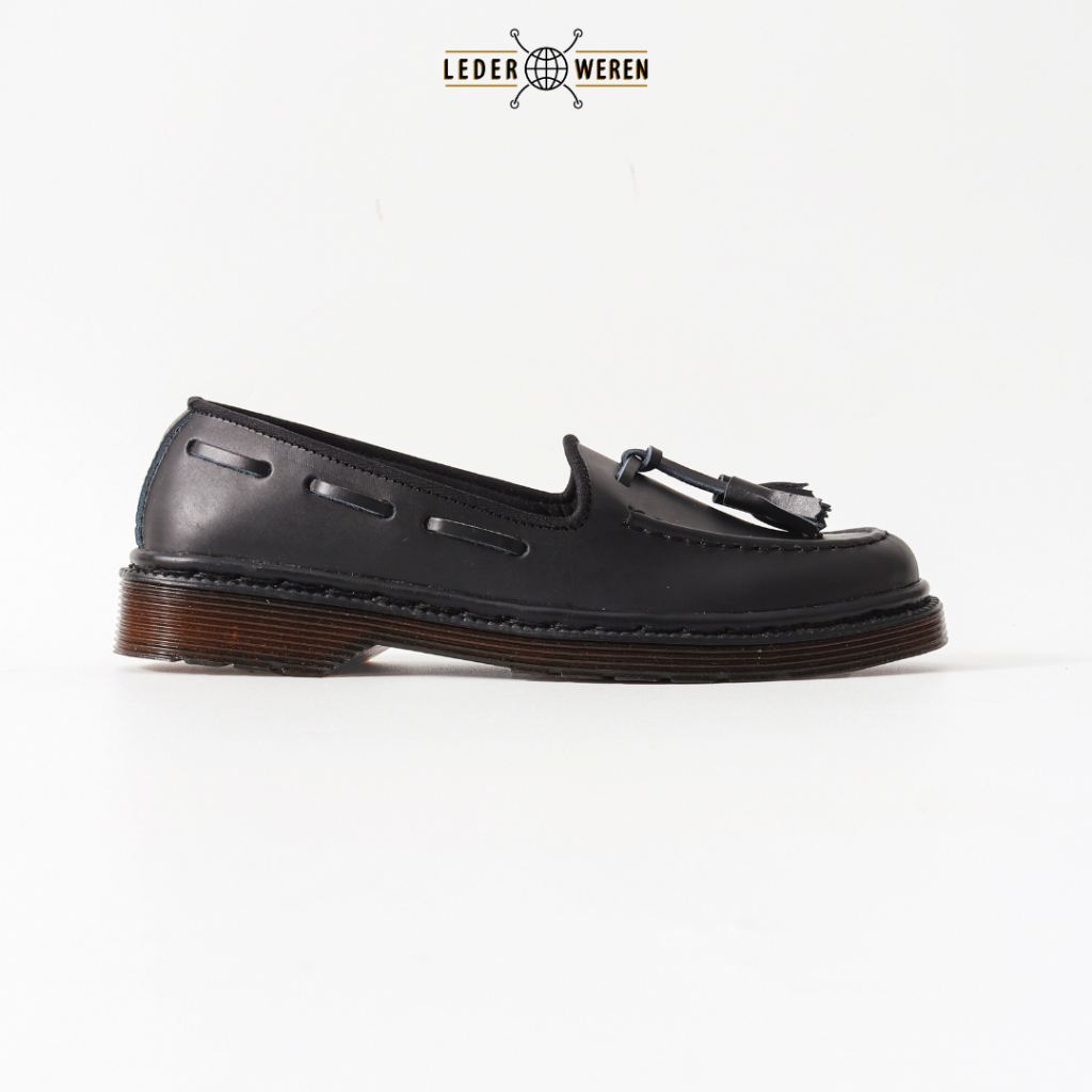 Lederweren - Leder Loafer 1 Black - Sepatu Formal Pria Kulit Premium - Sepatu Loafer Pria Image 3