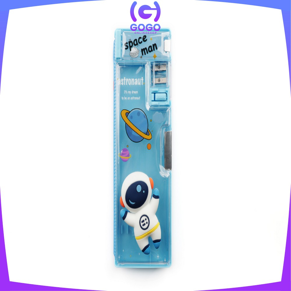 GOGO-A59 Tempat Pensil Anak 3D Timbul Magnetic Multifungsi Alat Tulis Sekolah / Kotak Pensil Pencil Case Magnet Untuk Anak Tk