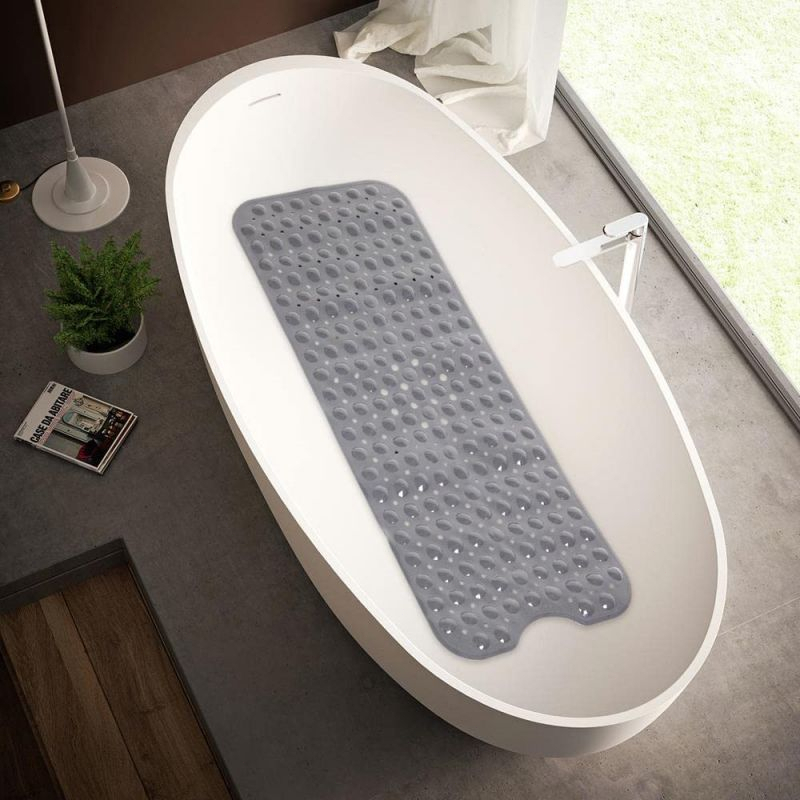 40x100cm Bathroom Mat Anti Slip Bathtub Mat Mat Keset Kamar Mandi Dengan Cangkir Hisap