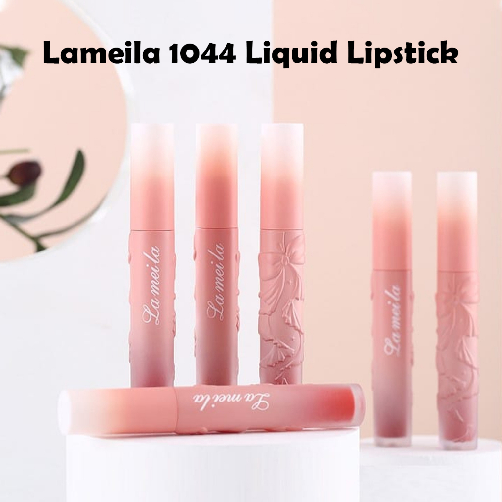 ( LM 1044 ) Lameila Lip Glaze Lipstick Cair Kosmetik Liptint Lipgloss Lipstik