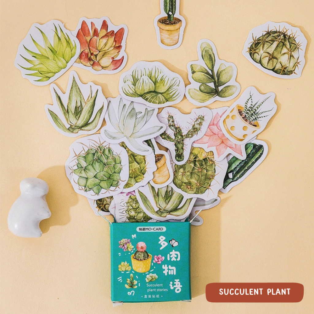 

Bullet Journal Kit I (10 pcs) Succulent Plant Stories ~ Plant Series Mini Sticker