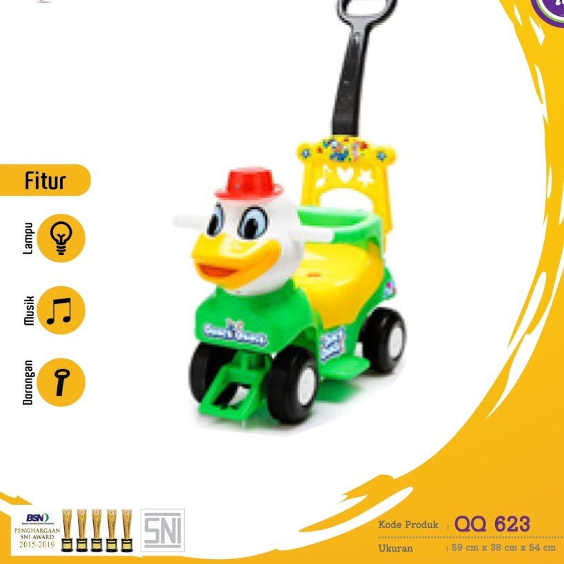 SHP Ride On Toys 623// Mainan Anak Character QQ 623