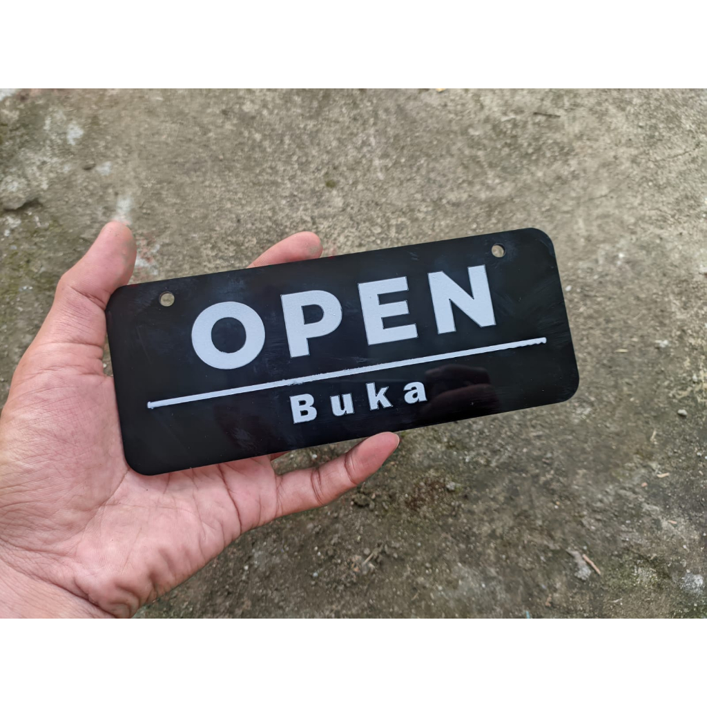 SIGN BOARD PAPAN PENUNJUK OPEN AKRILIK ACRYLIC