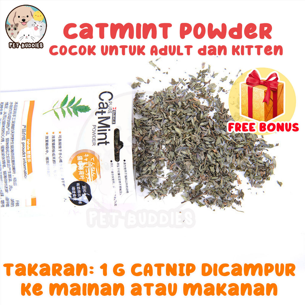 [FREE BONUS]Natural Catnip/Catmint Powder Snack Makanan Kucing Cat Toy