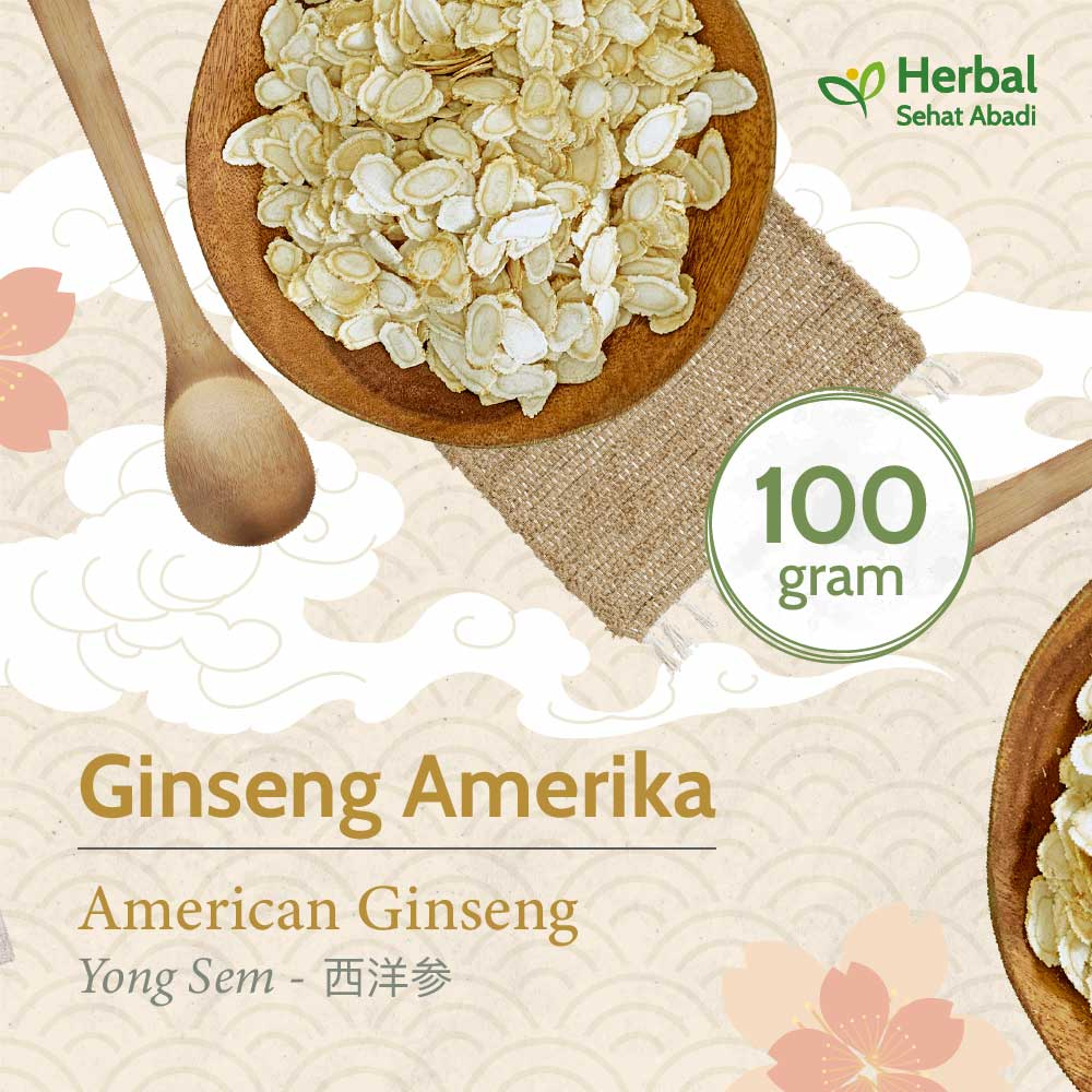 

American Ginseng Iris 100 gram (西洋参) / Yong Sem / Ginseng Amerika