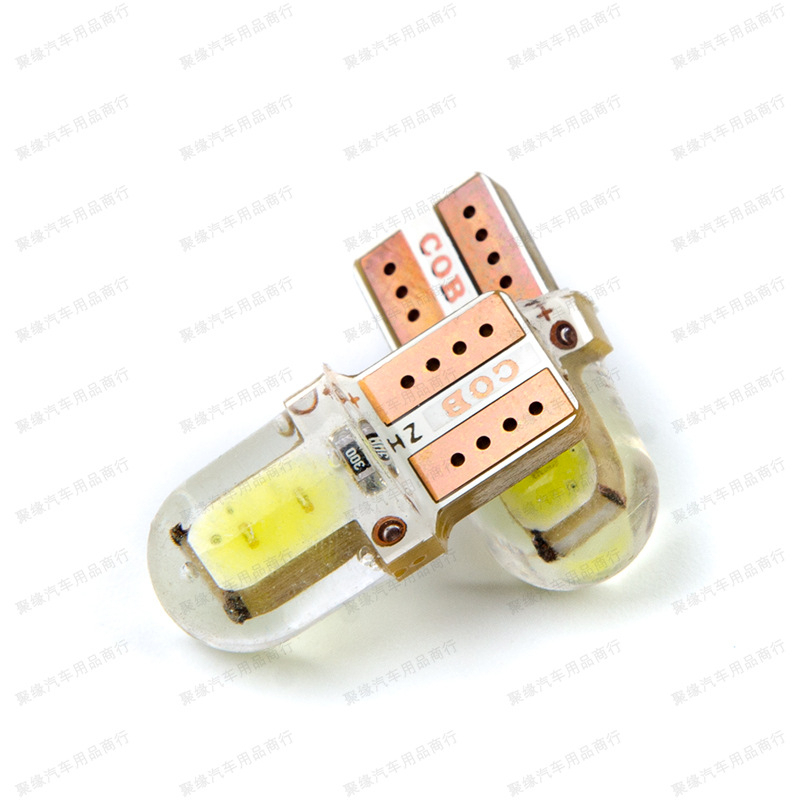 Lampu Led T10 Cob Kristal Jelly Silicon Transparant Sen senja sein Plat Nomor Mobil Motor