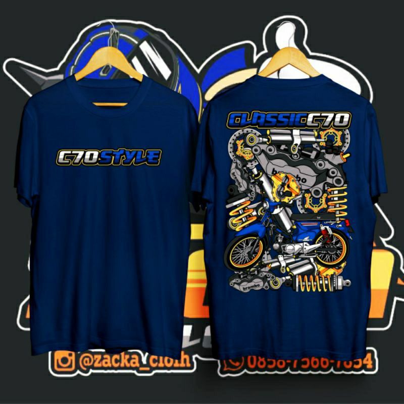 kaos C70/KAOS Motor C70/KAOS classic/kaos C70 MOdifikasi/C70/ kaos honda motor c70/ kaos motor c70 o