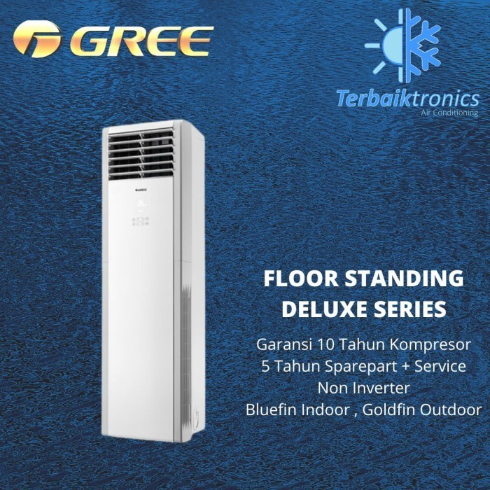 AC Standing Floor Gree 5 PK GVC48STS(S) / GVC 48STS(S) (Wifi)