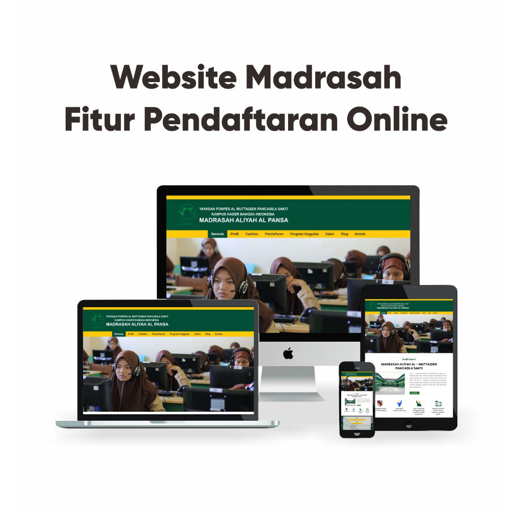 Paket Website Madrasah + Fitur PPDB Online