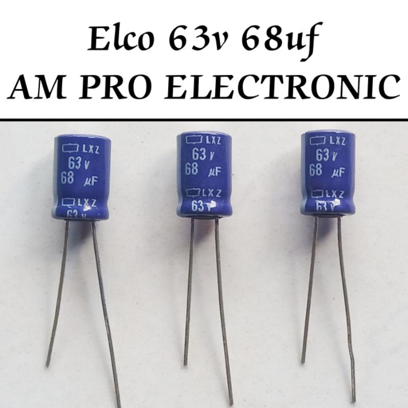 Elco 63v 68uf Elko 68uf 63v Pengganti 50v 47uf