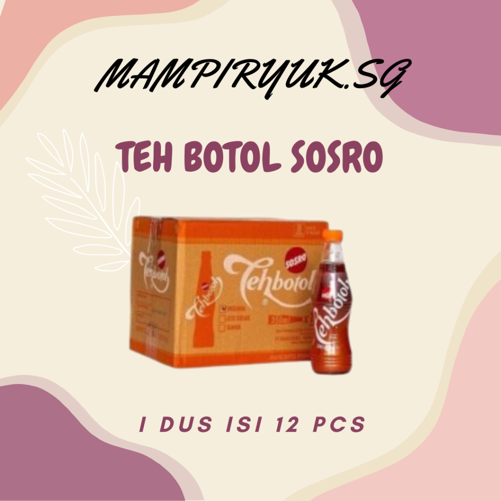 

[DUS/KARTON] TEH BOTOL SOSRO BOTOL 350ML 450ML 1 DUS ISI 12 PCS