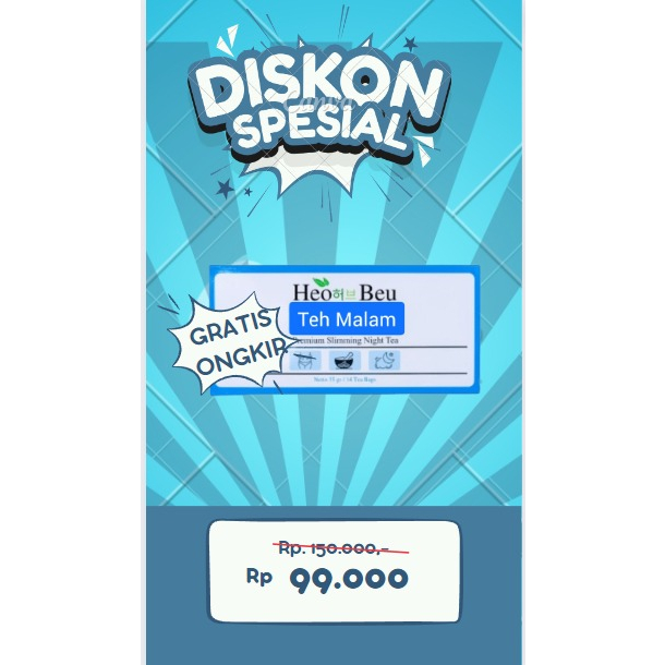

PAKET MALAM TEH HEO BEU ORIGINAL 100%-BPOM DAN ALAMI