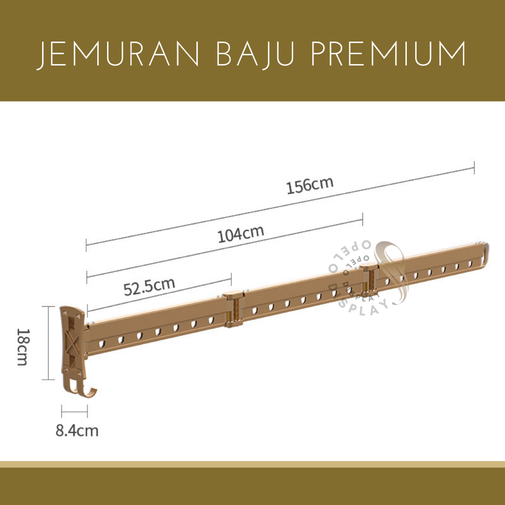 GANTUNGAN JEMURAN DINDING MINIMALIS FOLDING CLOTHES HANGER  RAK JEMURAN LIPAT HEMAT TEMPAT SERBAGUNA