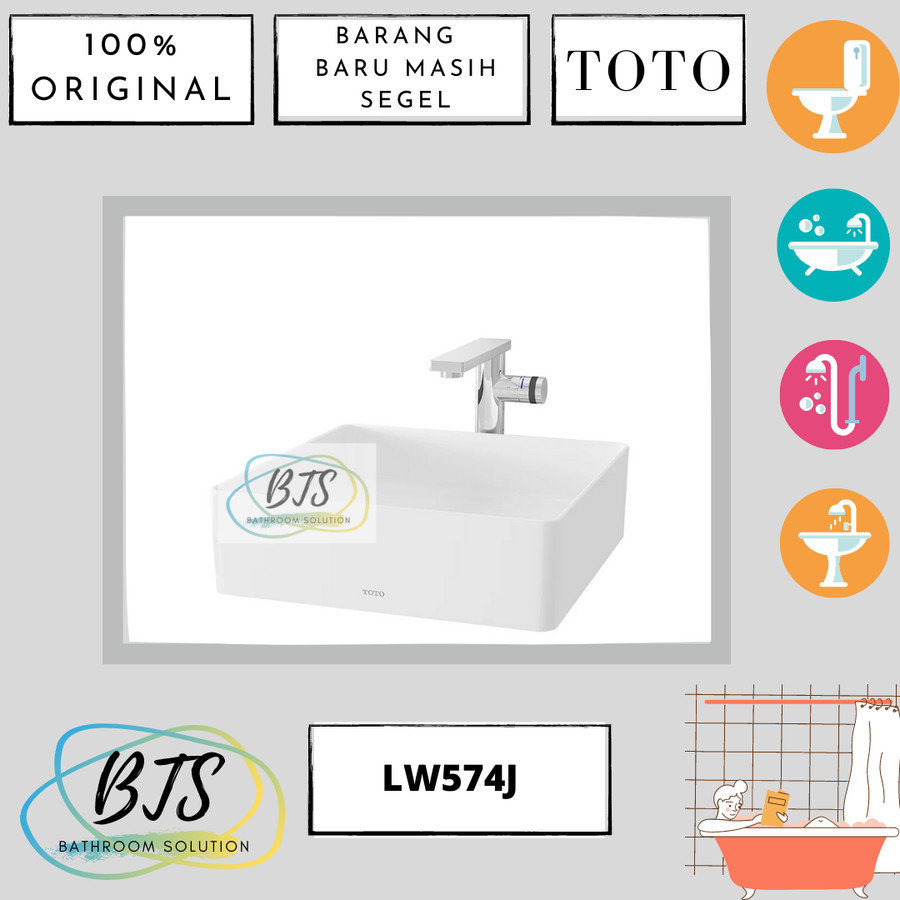 Wastafel meja TOTO LW574J/ LW 574 J/ LW574 J/ LW 574J