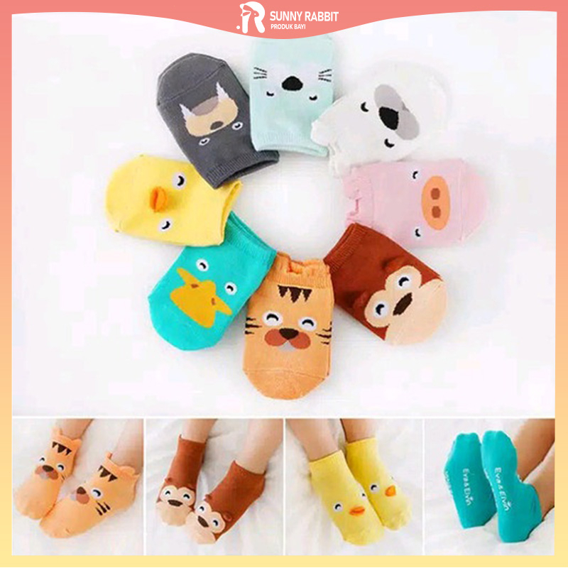 Kaus kaki bayi anti slip hewan lucu / Kaos kaki anak bayi / 3D Baby Socks / Kaos kaki bayi murah / Kaus kaki kartun bayi (B87-88)