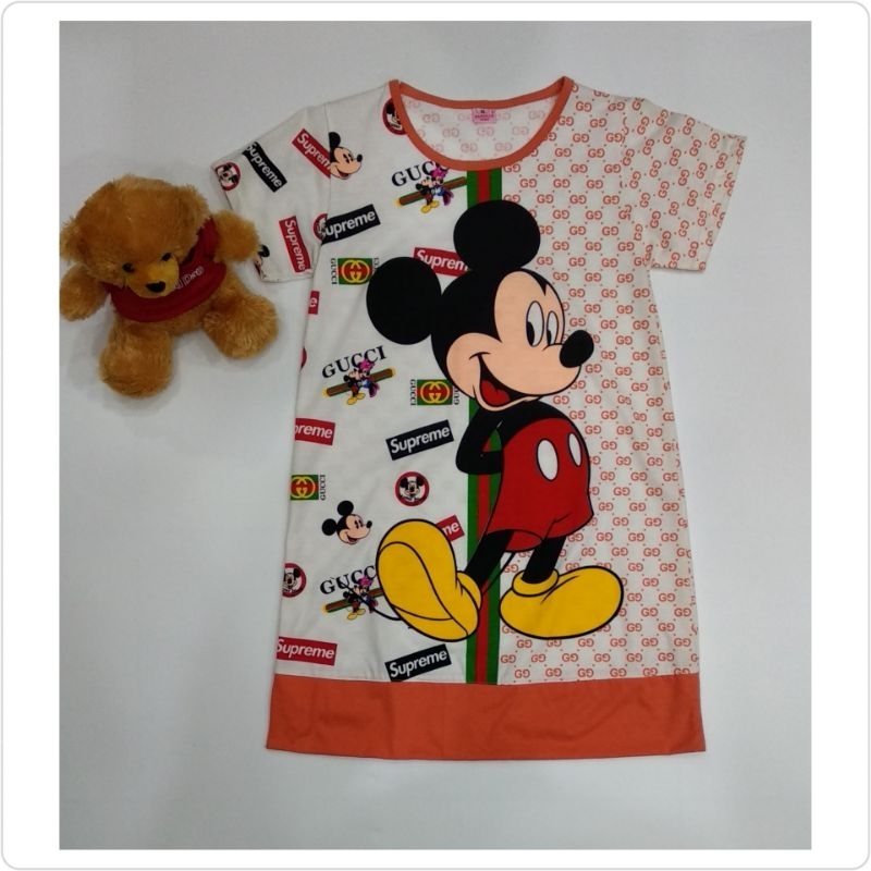 daster anak marsella mickey mouse usia 6-8tahun