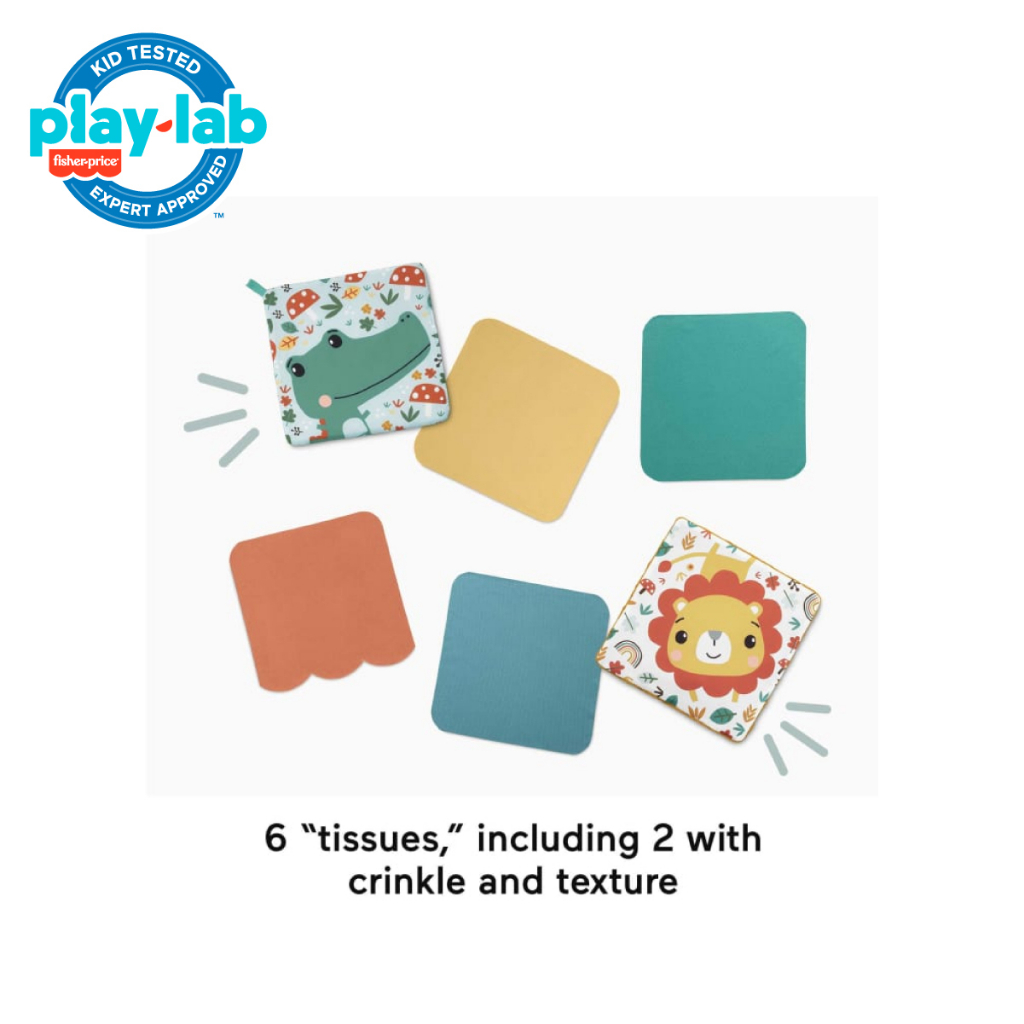 Fisher-Price Tissue Fun Activity Cube - Mainan Edukasi Anak Balita