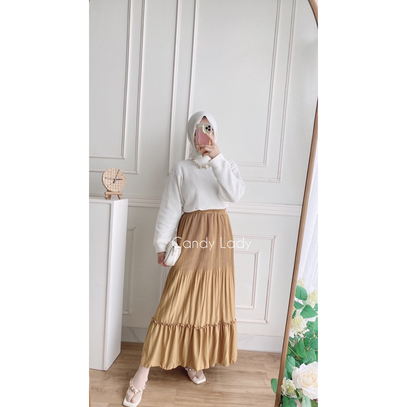 Rok Hyget Ruffle / Plisket Ruffle / Rok Polos