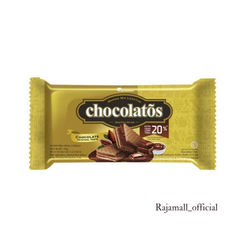 

[GROSIR] Chocolatos Wafer Cream Original 19gram x10bks