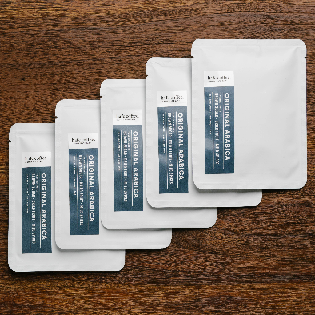 

Hafe Coffee Original drip bag / filter bag coffee pack (1x5 sachet 14gr)