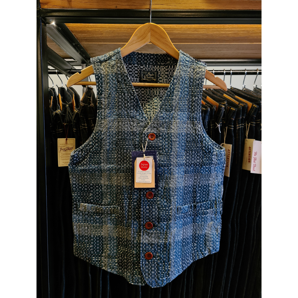 Studio D'Artisan 'Noragi Sashiko' Vest
