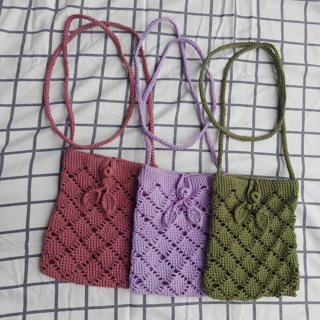 Crochet|Mini|Sling|Bag|Phone|Bag