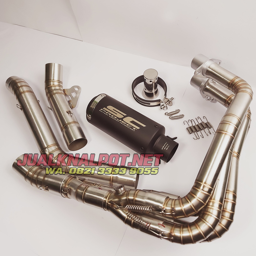 Knalpot IMPORT SC Project Black Doff Full System ZX25R PNP Guaranted