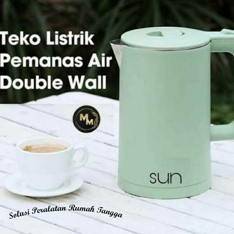 Teko listrik Pemanas Air Stainless/Electric Kettle SUN 2,3LT