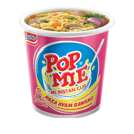 

Pop Mie Rasa Ayam Bawang/Mie instan Cup Gurih