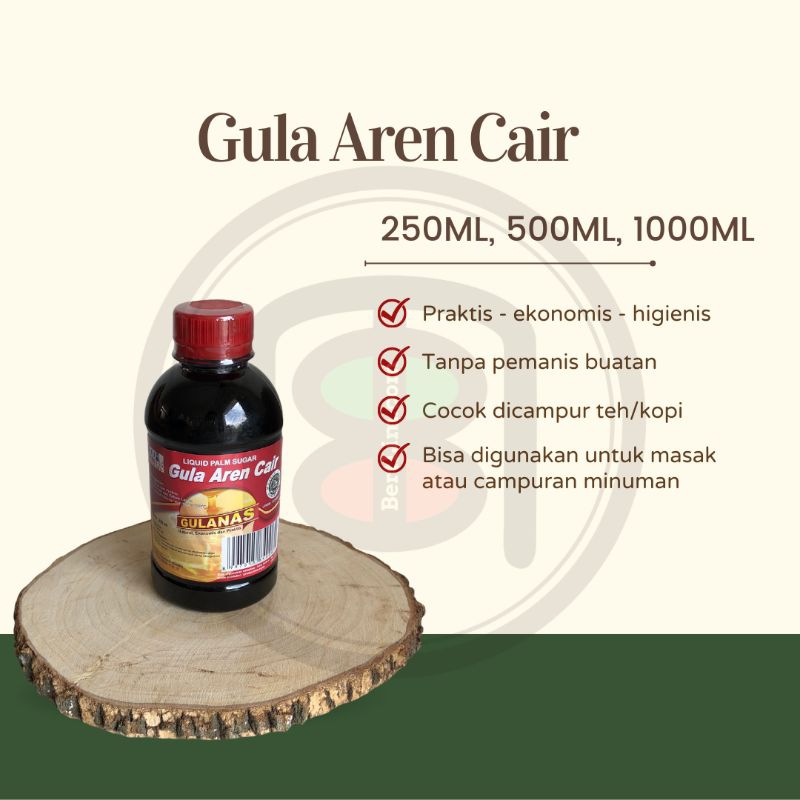 

Gula Aren Merah Cair Gulanas Kemasan 250ML 500ML 1000ML 1L