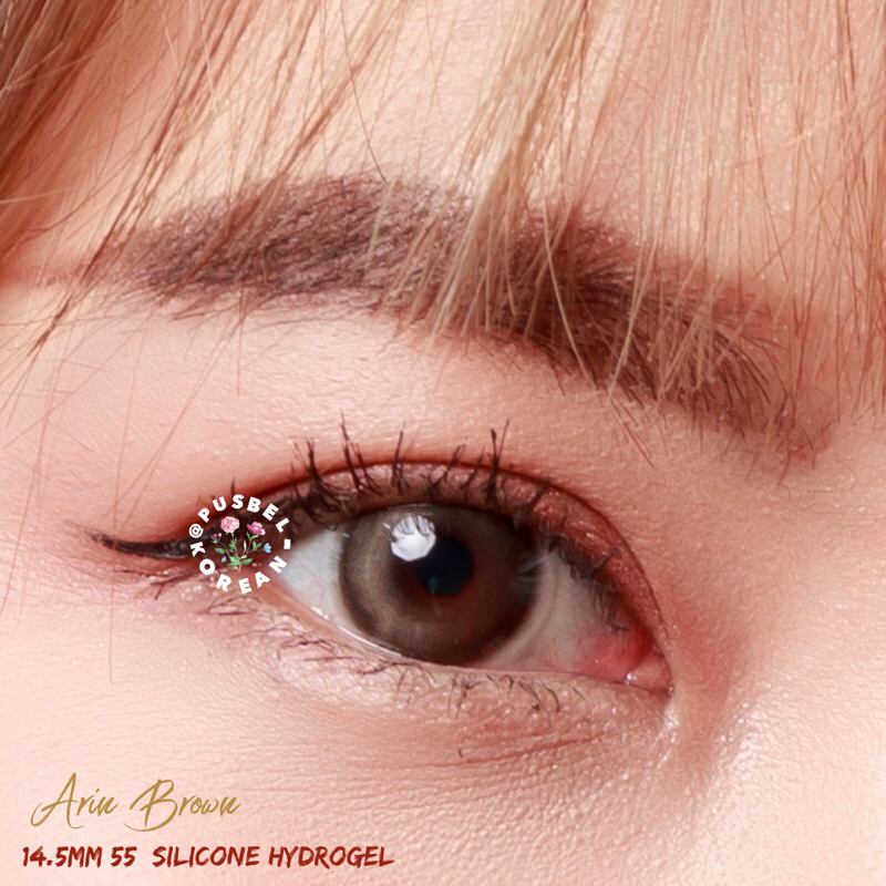 PUSBEL KOREAN ARIN BROWN SOFTLENS ORI KOREA