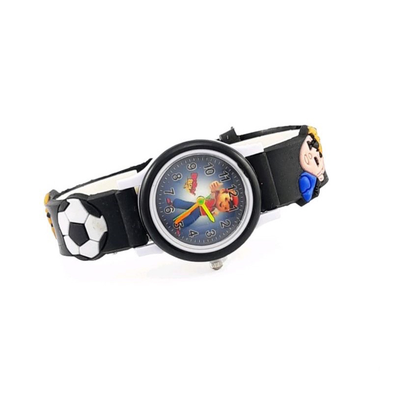 (Grosir)Jam Tangan Anak&quot; Pria Timbul Boiboiboy Jarum Strap Karet/Rubber(Terima Cod)