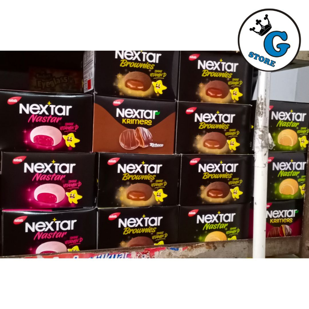 

NEXTAR BROWNIES COKLAT / NEXTAR NANAS / NEXTAR STRAWBERRY COOKIES 40GR