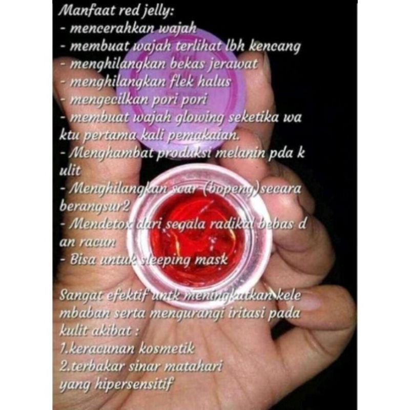 Cream Pemutih Wajah Glowing Red Jelly Glowing Zayora Skincare Ampuh Menghilangkan Flek Hitan Dan Dida Hitam