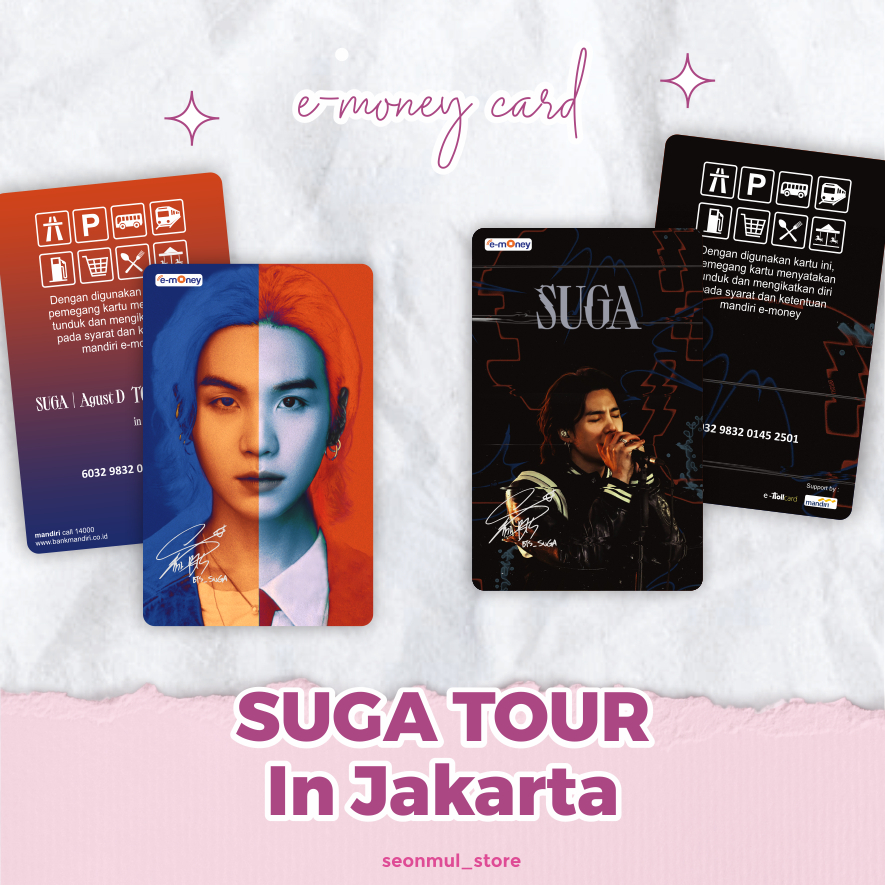 Emoney / Flazz / Tap Cash / Brizzi / BTS SUGA TOUR IN JAKARTA