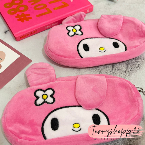 

Kotak Pensil Bulu Karakter Kartun Kodok Kucing Melody Pooh Mike Bisa Cod