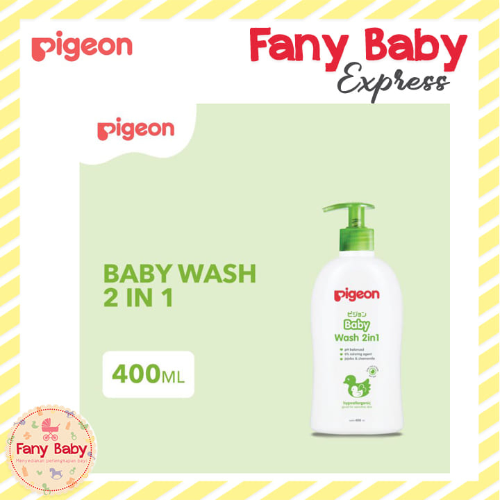 PIGEON BABY WASH 2IN1 HAIR AND BODY PUMP 400ML