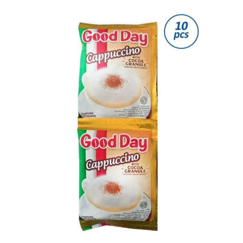 Good Day Cappuccino Kopi Instan 25 g [10 Sachet/ 1 Renceng]