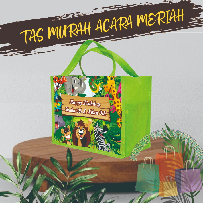 

GOODIE BAG MURAH / TAS ULTAH CUSTOM /TAS ULTAH PROMO/ TAS ULTAH JUNGLE 2