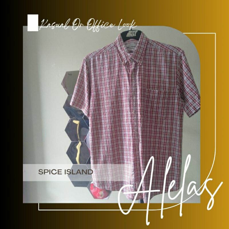 Kemeja Pria Kasual Or Office Look SPICE ISLAND