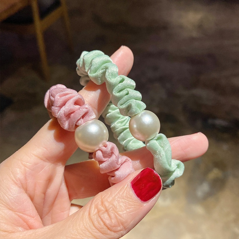 DOMMO - D6140 Ikat Rambut 1 PCS F5128 / Ikat Rambut Mutiara /Hair Band Korea Style / Karet Fashion Wanita / Ikat Rambut Gaya Korea / Hair Band Pearl