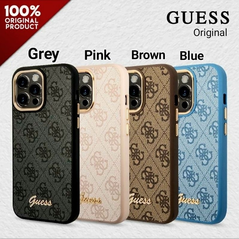 Case Iphone 14 Plus / Pro / Pro Max - Guess MTL Outline Script