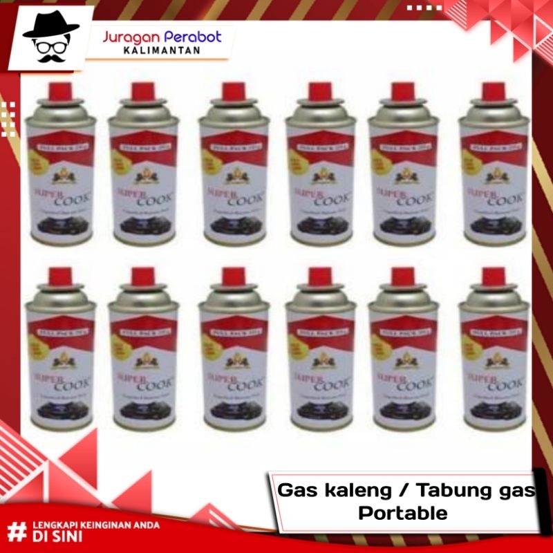 Gas Kaleng Portable / Gas kaleng Super Cook / Gas Kaleng