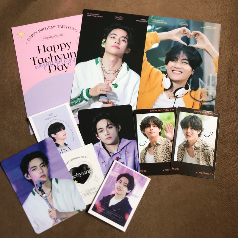 Birthday Kit Taehyung by Nuna V (Photocard, Postcard, Stiker)