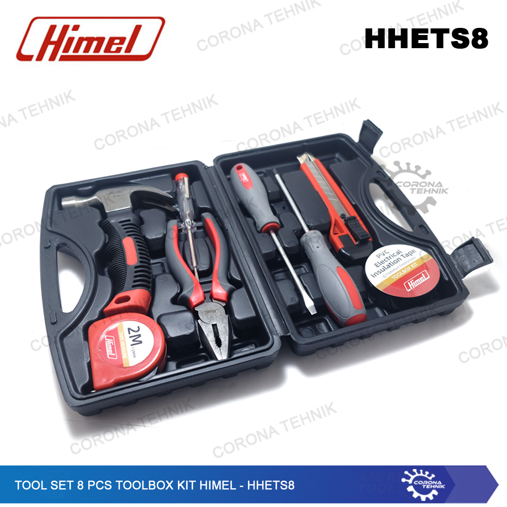 Tool Set 8 Pcs Toolbox Kit Himel - HHETS8