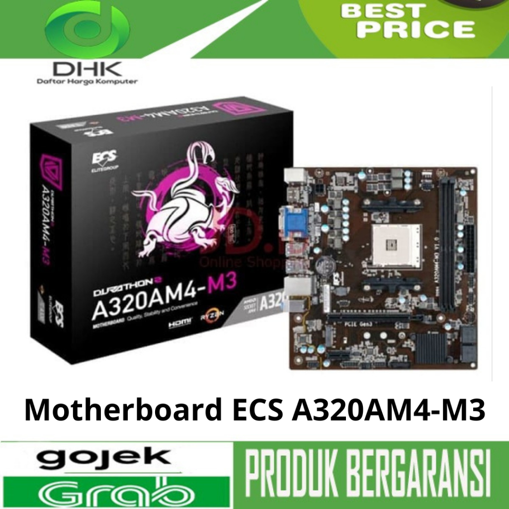 Motherboard ECS A320AM4-M3 - A320 AM4