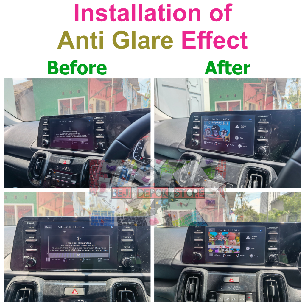 Kia Sonet Premiere 5 seater head unit mobil Screen Protector Guard