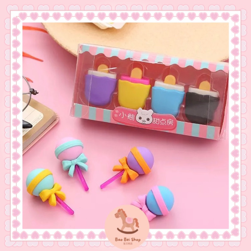 

[BBS04] Penghapus Set Model Ice Cream Donat Lolipop Lucu Alat Tulis Sekolah Anak Lucu