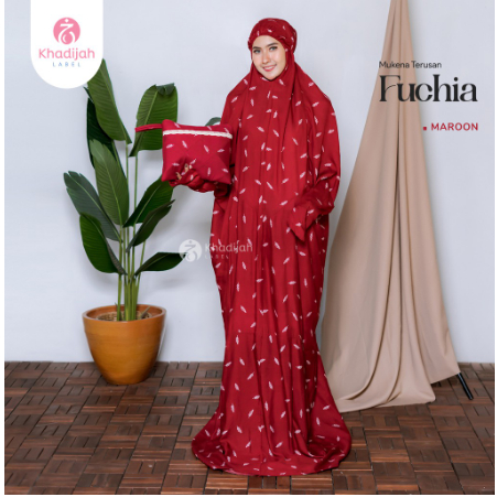 Mukena Terusan Fuchia Semi Jumbo - Arrasy69 - ,mukena alya ,harga mukena di shopee ,mukena yasmeera 